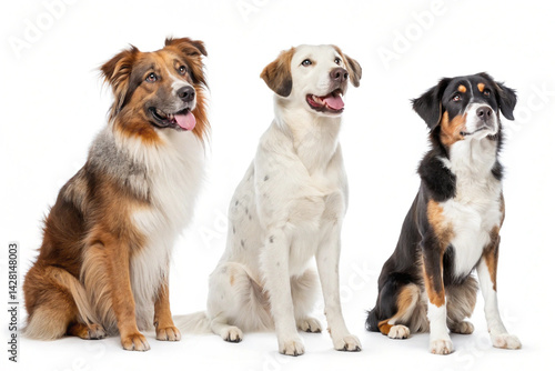 Adorable Puppy Sitting White Surface