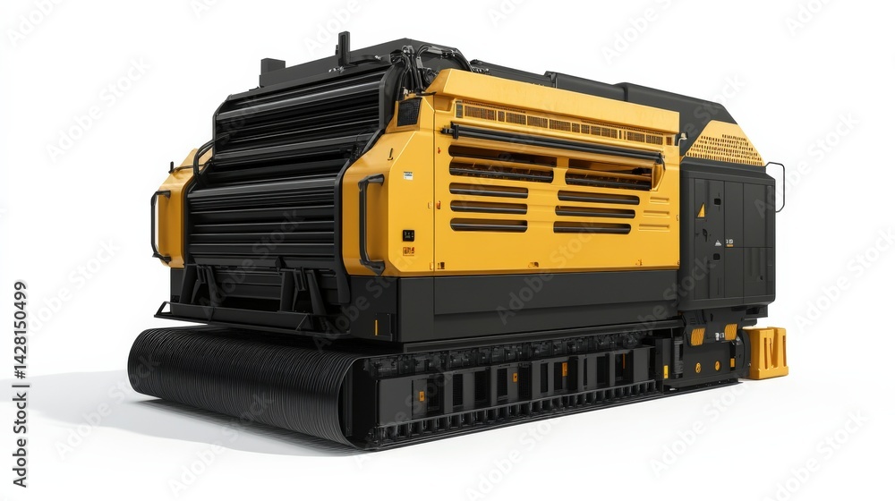 Fototapeta premium Baler for Compressing Recyclables on White Background