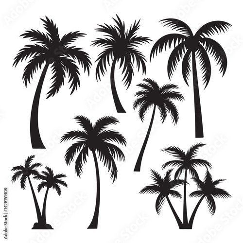 Palm tree  Palm Tree Silhouette Design Vector  