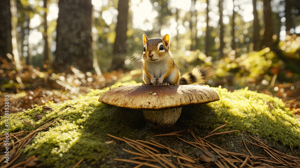 Obraz premium cute chipmunk