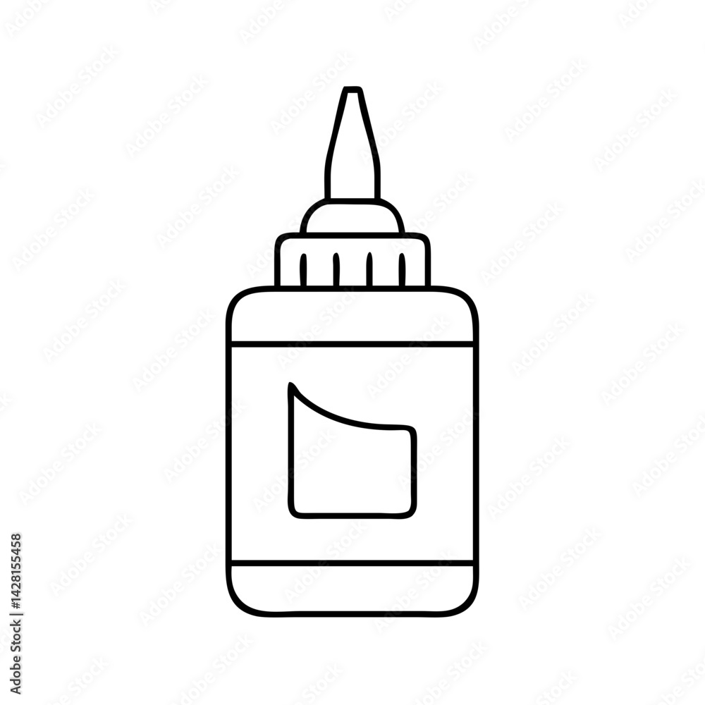 glue bottle icon, glue bottle line art - simple line art of glue bottle, perfect for glue bottle logos and icons glue bottle icon, glue bottle line art - simple line art of glue bottle, perfect for glue bottle logos and icons