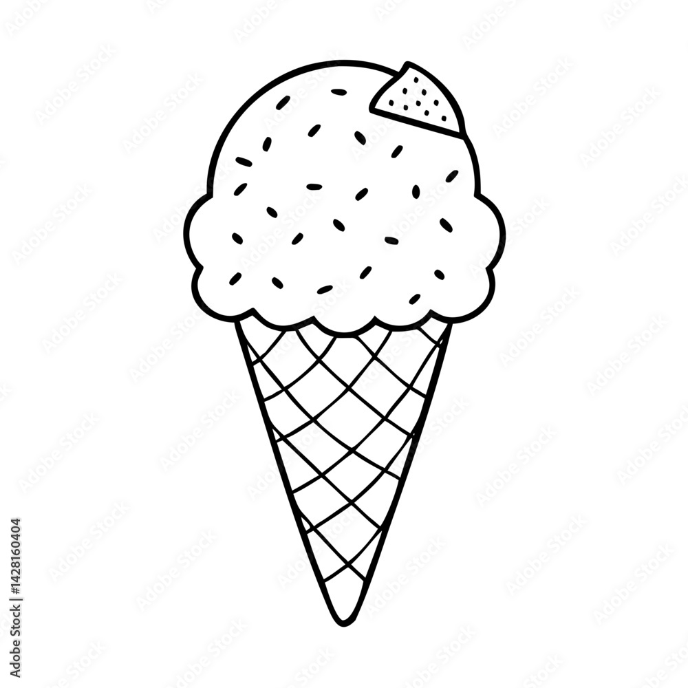 ice cream cone with rainbow sprinkles icon ice cream cone with rainbow sprinkles icon