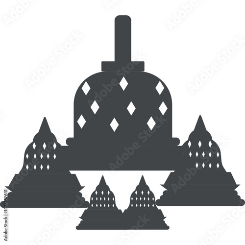 Candi Borobudur Silhouette