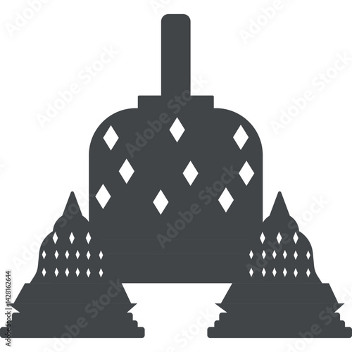 Candi Borobudur Silhouette