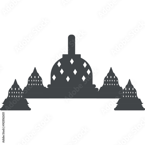 Candi Borobudur Silhouette