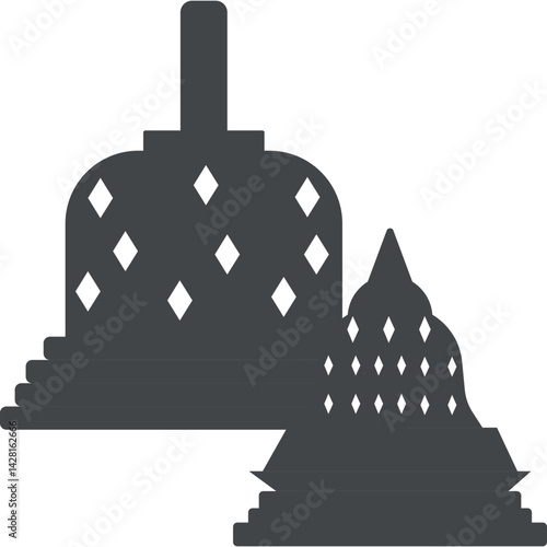 Candi Borobudur Silhouette