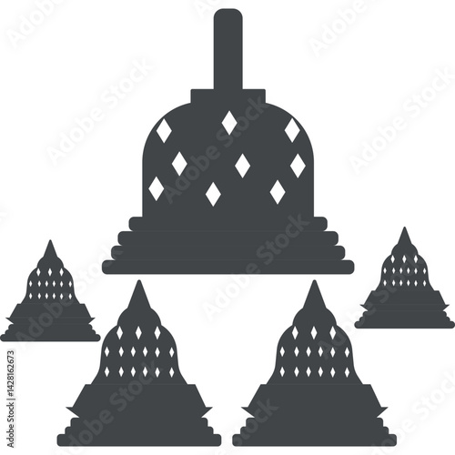 Candi Borobudur Silhouette