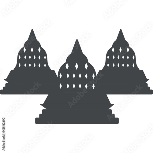 Candi Borobudur Silhouette