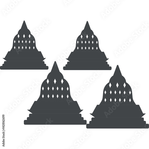 Candi Borobudur Silhouette