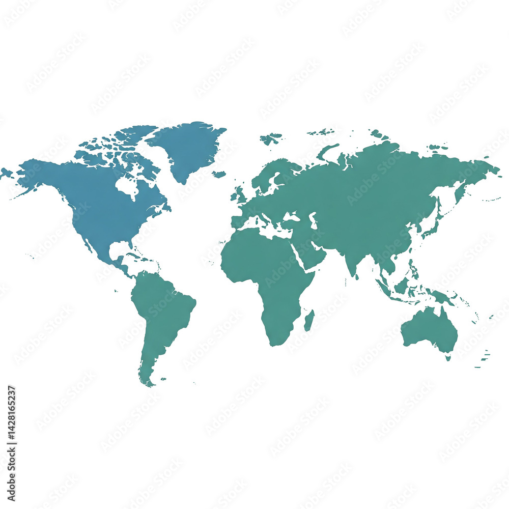Fototapeta premium map of the world