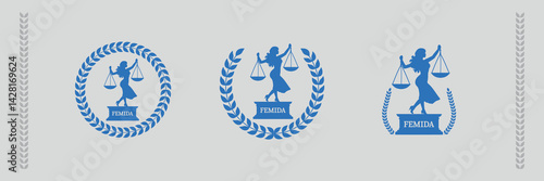 Femida logo for business card and other