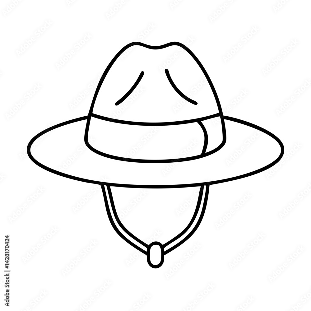mountie hat icon, mountie hat line art - simple line art of mountie hat, perfect for mountie hat logos and icons mountie hat icon, mountie hat line art - simple line art of mountie hat, perfect for mountie hat logos and icons