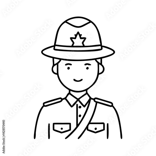 mountie royal canadian mounted police icon