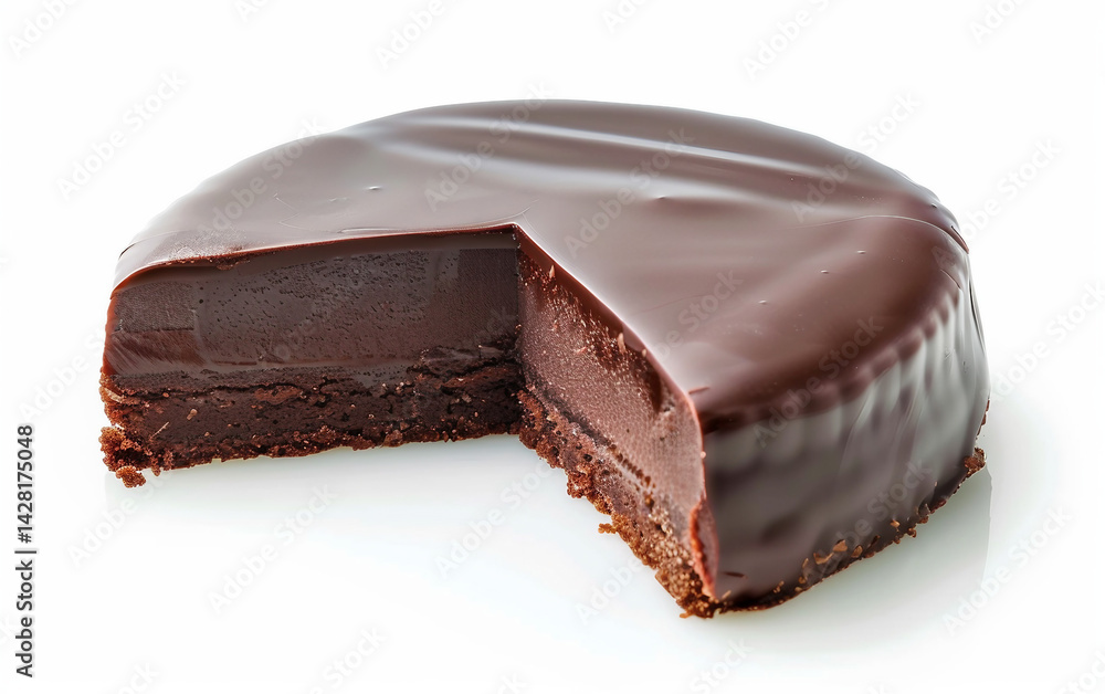 Decadent Austrian Sachertorte Dessert on white background.PNG Decadent Austrian Sachertorte Dessert on white background.PNG