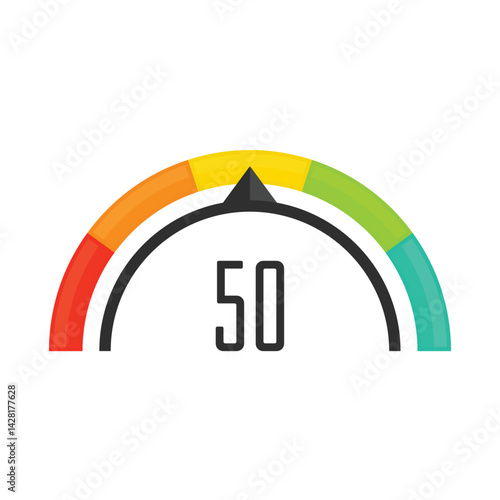 Colorful crypto Fear and Greed Index gauge showing market sentiment levels from extreme fear to extreme greed with score examples.