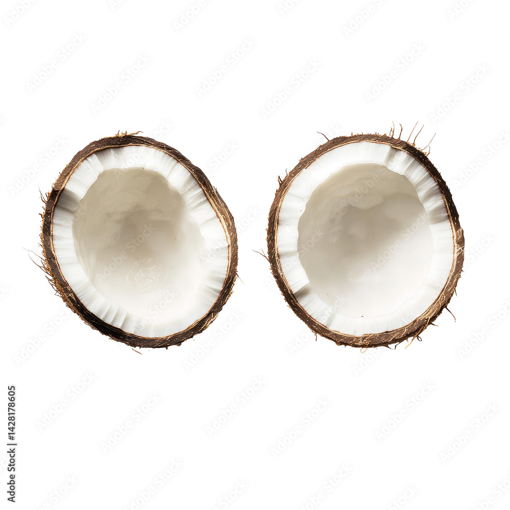 coconut isolated on white coconut isolated on white