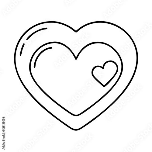 self love heart icon, self love heart line art - simple line art of self love heart, perfect for self love heart logos and icons