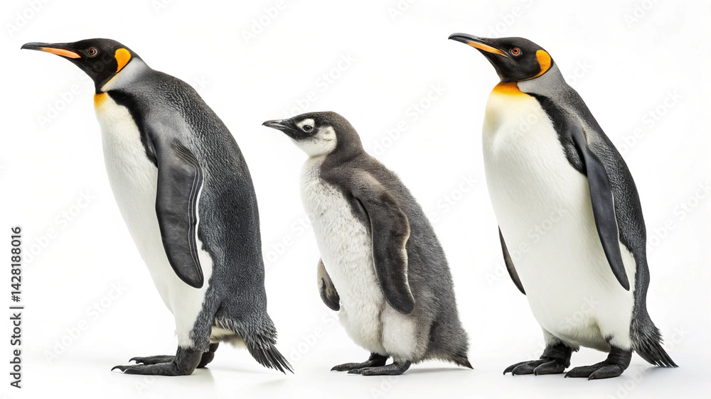 Fototapeta premium Penguin Clipart White Background 