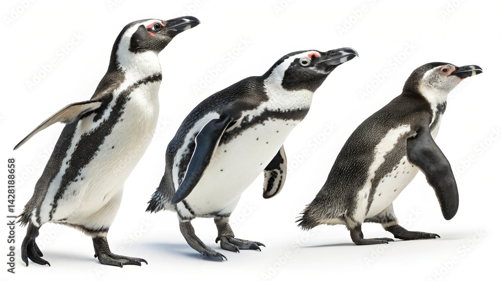 Obraz premium Penguin Clipart White Background