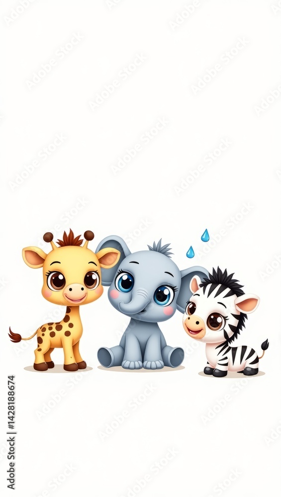 Fototapeta premium funny cartoon animal