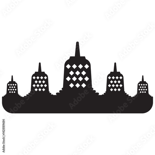 Candi Borobudur Silhouette