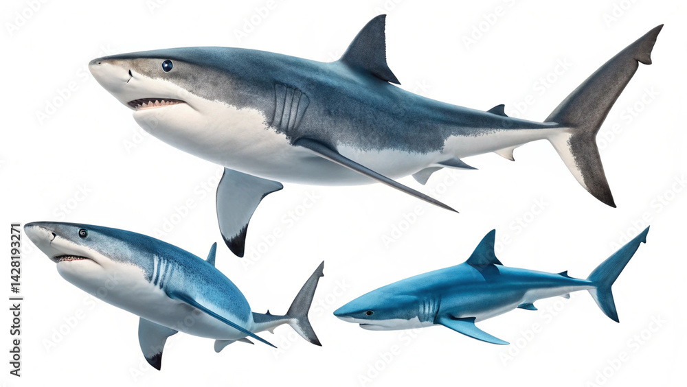 Realistic Shark with White Background
Realistic Shark with White Background