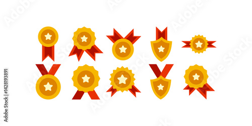 Flat Medal Icon