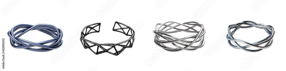 Contemporary metal jewelry:Minimalist geometric bracelets Contemporary metal jewelry:Minimalist geometric bracelets