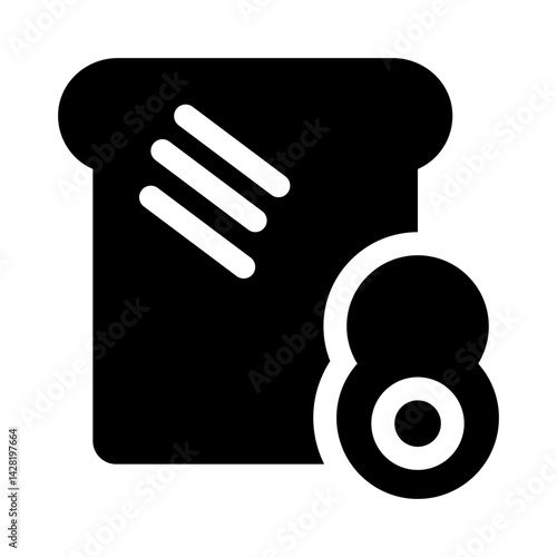 Avocado Toast glyph icon