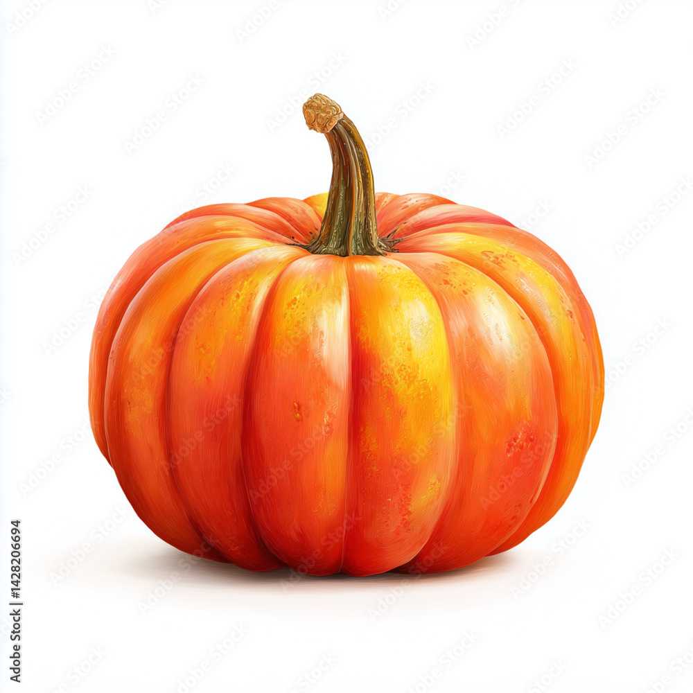 Fototapeta premium pumpkin vector isolated on white