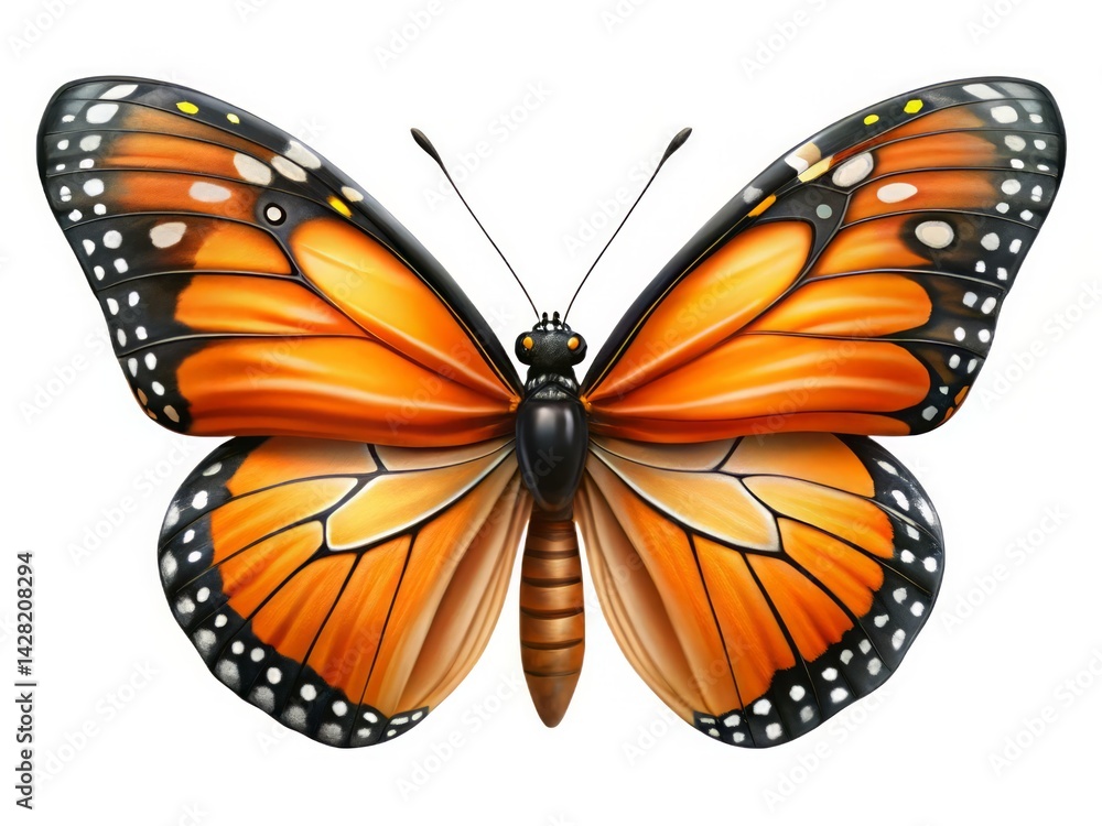 Fototapeta premium Monarch Marvel: The Butterfly’s Graceful Palette