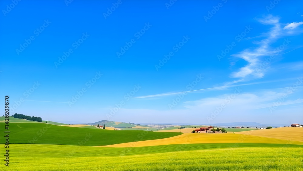 Fototapeta premium Unzue municipality of the Community of Navarra, SpainZugarramurdi town in Navarra, SpainVillage in a valley.Picturesque Rural Village Surrounded by Mountains and Green Fields