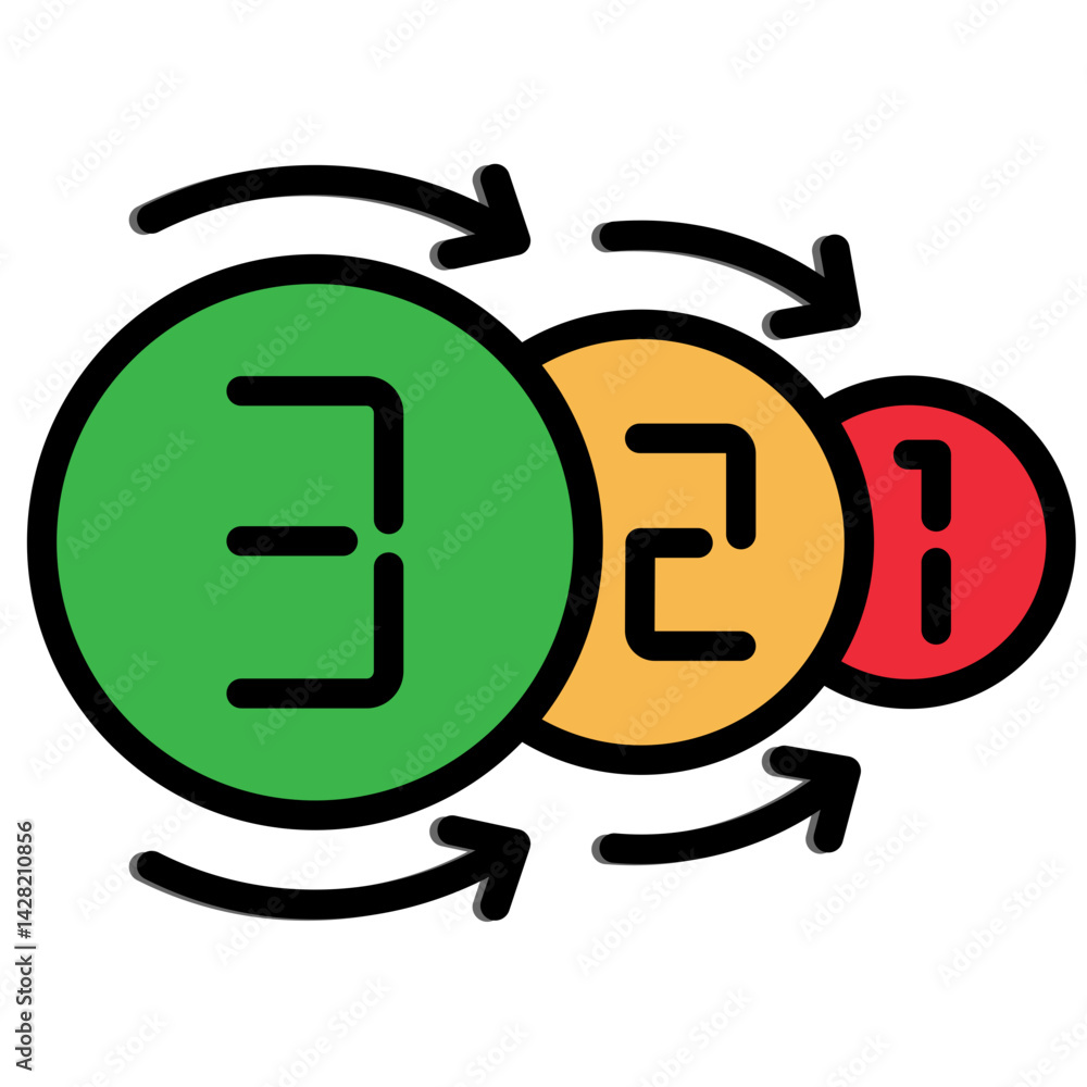 Fototapeta premium Countdown Icon