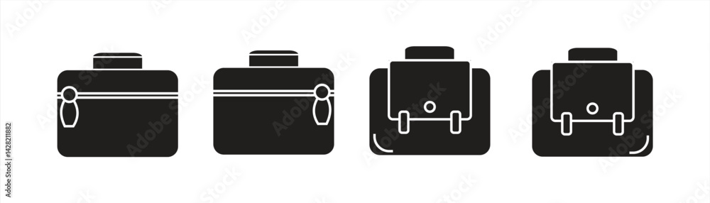 briefcase icon, Briefcase Vector Symbol, eps 10 on white background, vector illustration. briefcase icon, Briefcase Vector Symbol, eps 10 on white background, vector illustration.