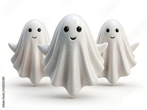 Spooky Smiles: Playful Ghost Designs