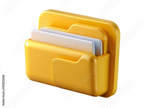 Storage Solution: Blue, Yellow, and White Folders
