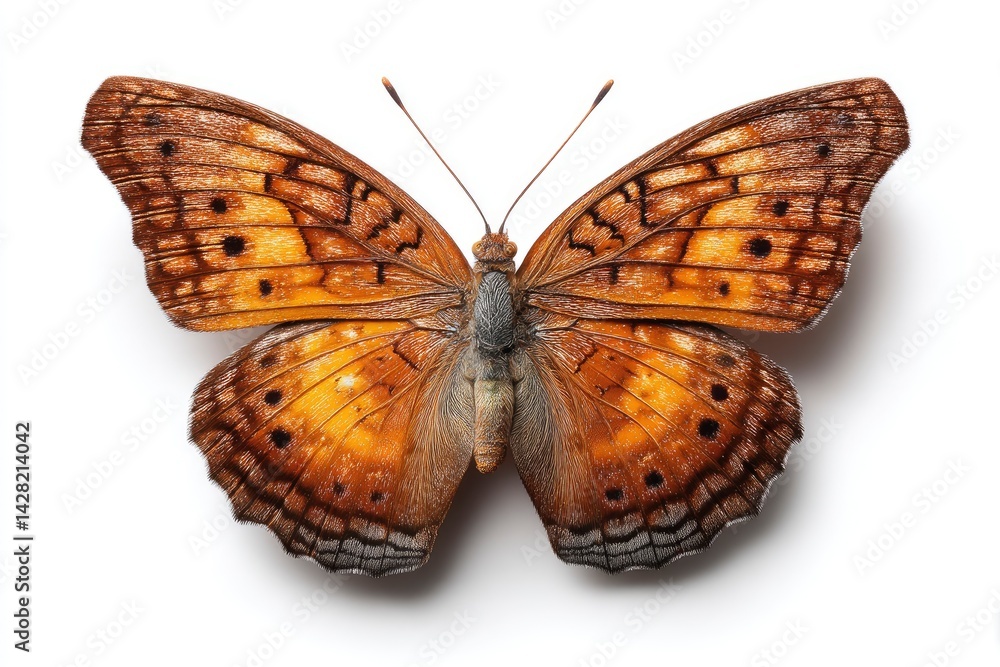 Naklejka premium Orange Butterfly with Black Spots