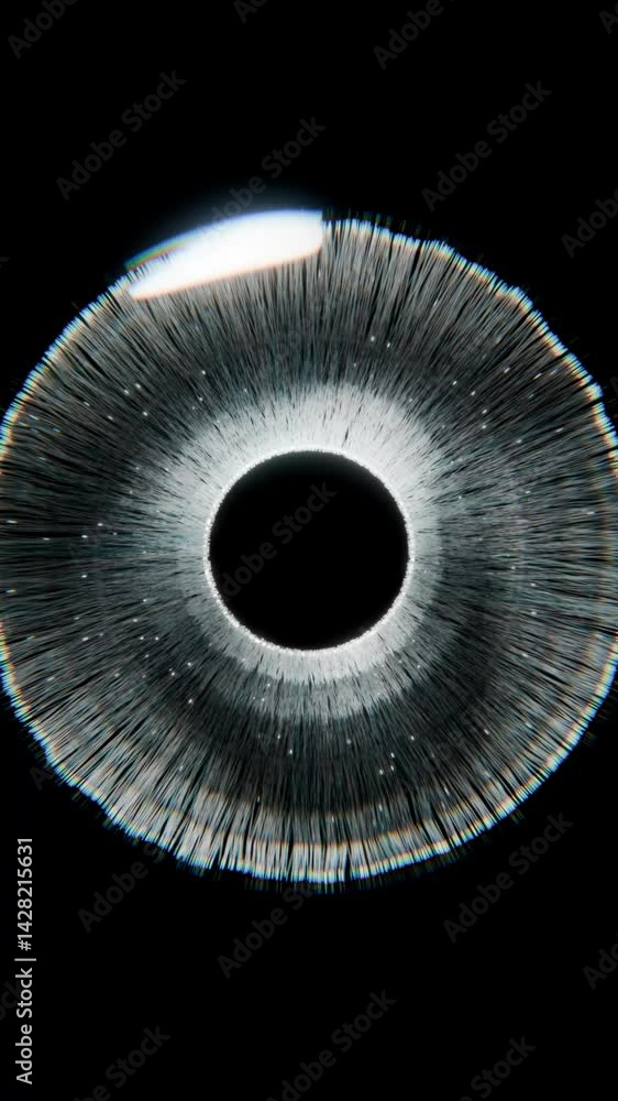 Eye like particles 3D animation Eye like particles 3D animation