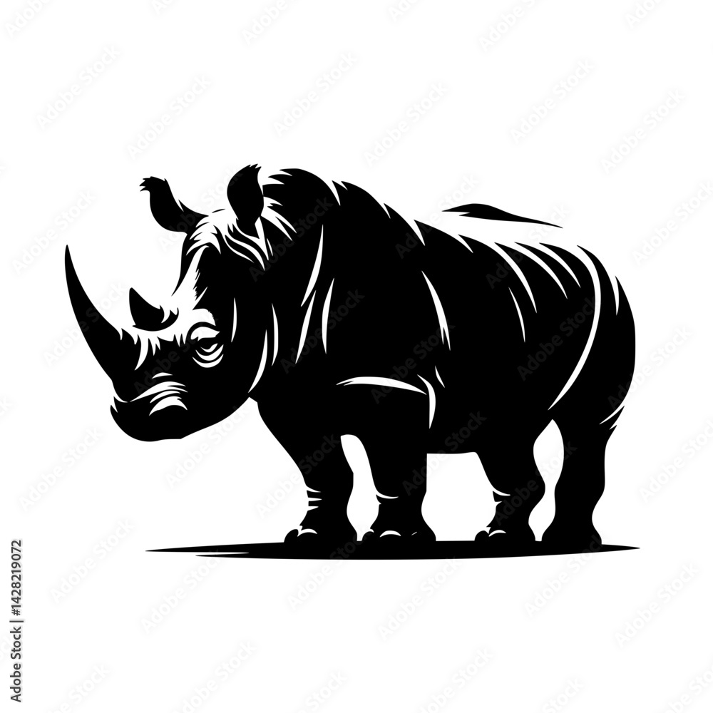 Fototapeta premium rhino vector illustration