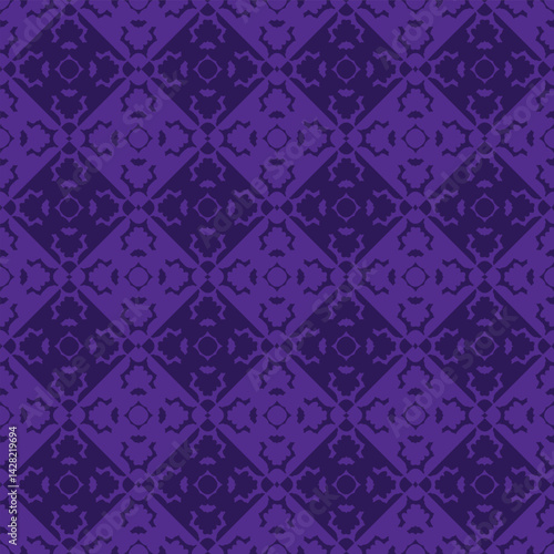 Regal rhombus revelry in royal purples