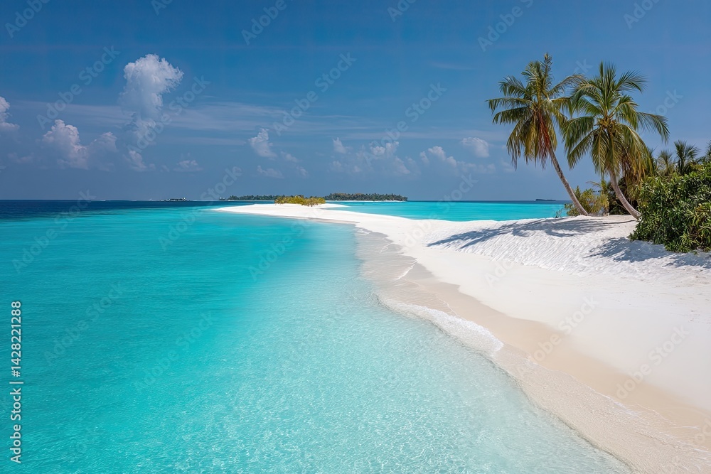 Fototapeta premium Tropical paradise beach scene