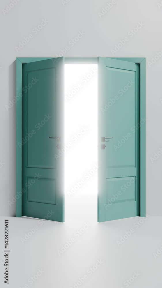 3D loop satisfying door pathway animation 3D loop satisfying door pathway animation
