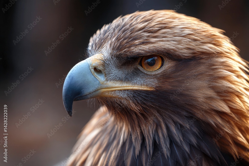 Fototapeta premium Eagle Head Close Up Profile View