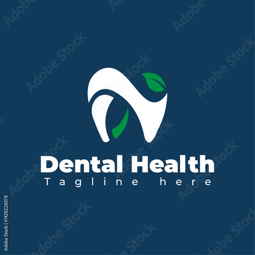 Simple Dental Teeth Logo Design Vector