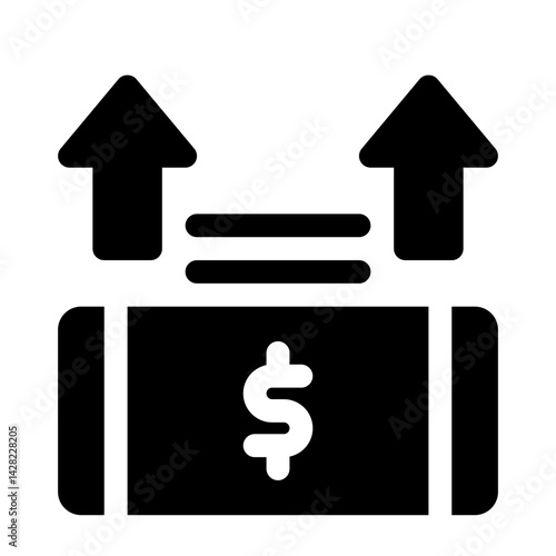 Overdraft glyph icon