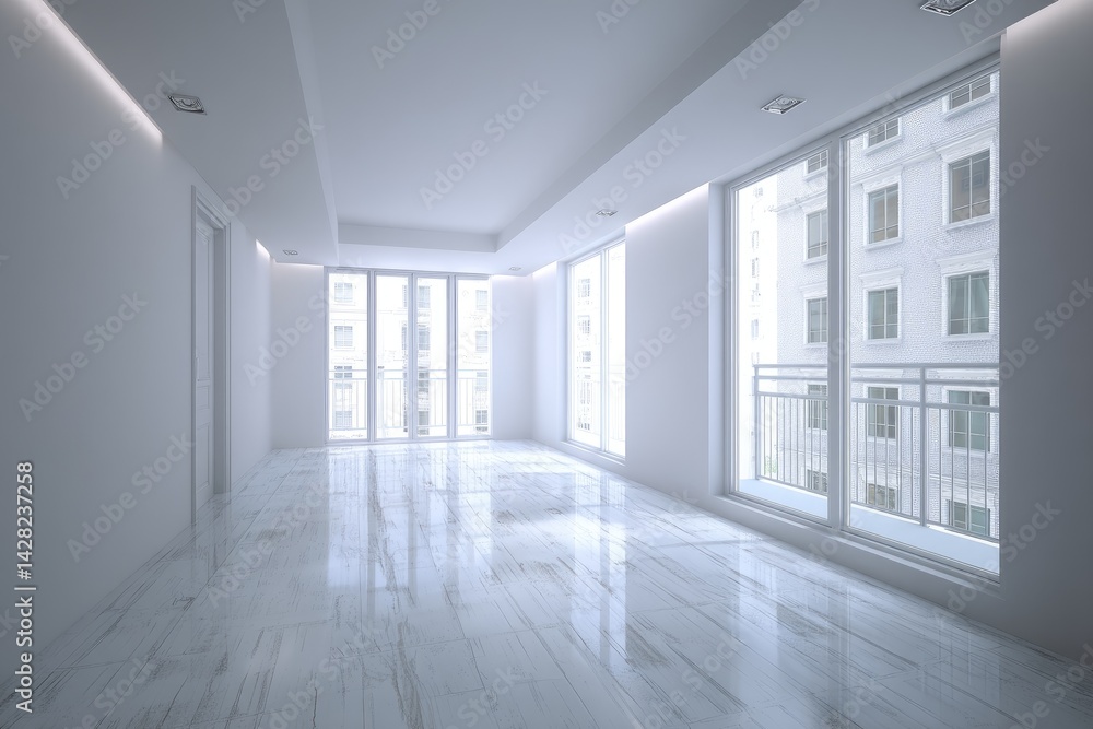 Modern, empty apartment Modern, empty apartment