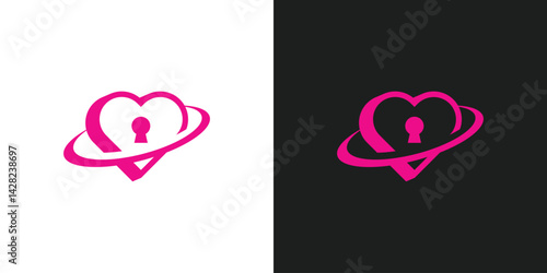 Planet Love, Key, Security Logo Design
