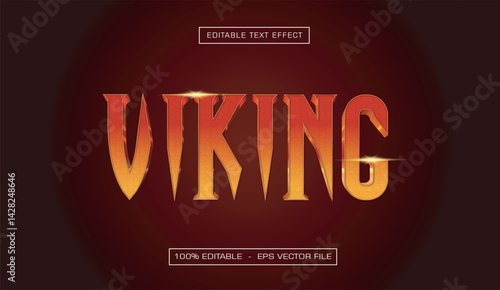 Viking editable text effect