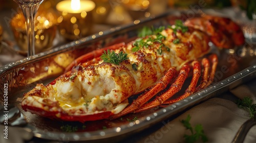 delicious lobster gourmet luxurious dinner
