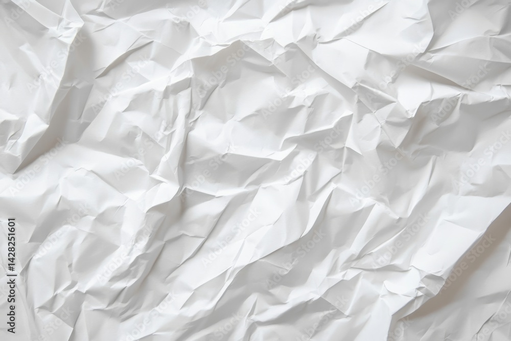 Crumpled White Paper Texture Crumpled White Paper Texture